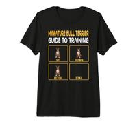 Funny Miniature Bull Terrier Guide to Training Dog Obedience Premium T-Shirt