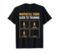 Funny Miniature Bull Terrier Guide To Training Dog Obedience T-Shirt