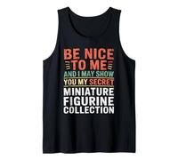 Funny Miniature Figurine Collector Collection Joke Humor Tank Top