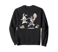 Funny Miniature Schnauzer Bunny Easter Egg Kids Mens Womens Sweatshirt