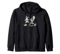 Funny Miniature Schnauzer Bunny Easter Egg Kids Mens Womens Zip Hoodie