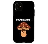 Funny minimalist mushroom simple holy shiitake Case for iPhone 11