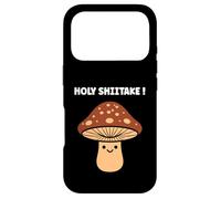Funny minimalist mushroom simple holy shiitake Case for iPhone 17 Pro