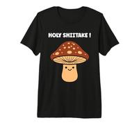 Funny Minimalist Mushroom Simple holy Shiitake Premium T-Shirt