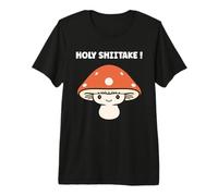 Funny Minimalist Mushroom Simple holy Shiitake Premium T-Shirt