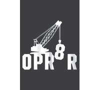 Funny Mobile Tower Crane Operator Construction Site Worker Zip: Papercode Lined Journal Notebook - 6 x 9 Inch, 110 Page Notebooks for Work, Writing, ... Cover College Ruled Journal for Men and Women