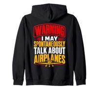 Funny Model Airplane Pilot RC Plane Hobbyist Flyer Zip Hoodie