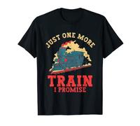 Funny Model Train Lover Men Just One More Train I Promise T-Shirt