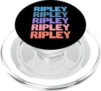Funny Modern Repeated Text Design First Name Ripley PopSockets PopGrip for MagSafe