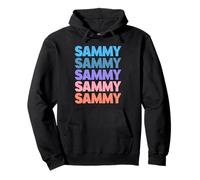 Funny Modern Repeated Text Design First Name Sammy Pullover Hoodie