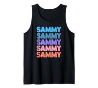 Funny Modern Repeated Text Design First Name Sammy Tank Top