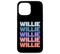 Funny Modern Repeated Text Design First Name Willie Case for iPhone 13 Pro Max