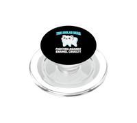 Funny Molar Bear Dentist Fighting Enamel Cruelty Dental Pun PopSockets PopGrip for MagSafe