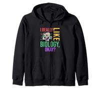 Funny Molecular Biology Teacher Science Lover Biologist Zip Hoodie