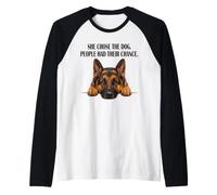 Funny Mom German Shepherd She Chose The Dog Lovers Raglan Baseball Tee