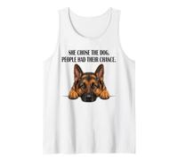 Funny Mom German Shepherd She Chose The Dog Lovers Tank Top