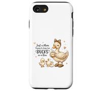 Funny Mom Just a Mom Trying to Keep Her Ducks Humor Case for iPhone SE (2020) / 7/8