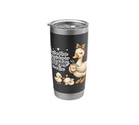 Funny Mom Just a Mom Trying to Keep Her Ducks Humor Stainless Steel Insulated Tumbler