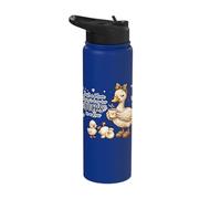 Funny Mom Just a Mom Trying to Keep Her Ducks Humor Stainless Steel Insulated Water Bottle