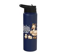 Funny Mom Just a Mom Trying to Keep Her Ducks Humor Stainless Steel Insulated Water Bottle