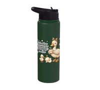 Funny Mom Just a Mom Trying to Keep Her Ducks Humor Stainless Steel Insulated Water Bottle