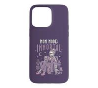 Funny Mom Mode Immortal Skeleton Mother Afterlife Design Case for iPhone 15 Pro Max