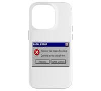 Funny Mom Mom.exe Has Stopped Working Computer Error Coffee Case for iPhone 14 Pro