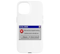 Funny Mom Mom.exe Has Stopped Working Computer Error Coffee Case for iPhone 15