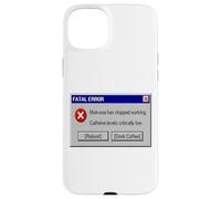 Funny Mom Mom.exe Has Stopped Working Computer Error Coffee Case for iPhone 15 Plus
