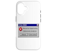Funny Mom Mom.exe Has Stopped Working Computer Error Coffee Case for iPhone 16