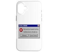 Funny Mom Mom.exe Has Stopped Working Computer Error Coffee Case for iPhone 16 Plus