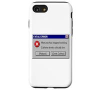 Funny Mom Mom.exe Has Stopped Working Computer Error Coffee Case for iPhone SE (2020) / 7/8