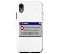 Funny Mom Mom.exe Has Stopped Working Computer Error Coffee Case for iPhone XR