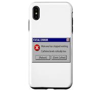 Funny Mom Mom.exe Has Stopped Working Computer Error Coffee Case for iPhone XS Max