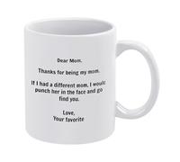 Funny Mom Mug - I'd Punch Another Mom - 11oz Gag Gift from Favorite Child