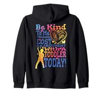 Funny Mom Parenting Be Kind Probably Lost Argument Toddler Zip Hoodie