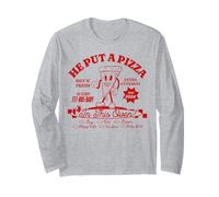 Funny Mom Pregnancy Announcement He Put A Pizza in This Oven Long Sleeve T-Shirt