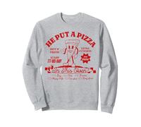 Funny Mom Pregnancy Announcement He Put A Pizza In This Oven Sweatshirt