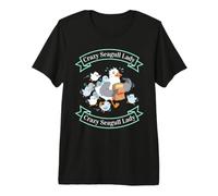 Funny Mom Seagull Coastal Parenting Humor Premium T-Shirt