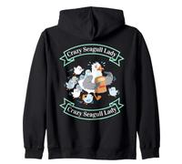 Funny Mom Seagull Coastal Parenting Humor Zip Hoodie