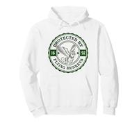 Funny Mom Security PROTECTED By FLYING MONKEYS Wizard Mummy Pullover Hoodie