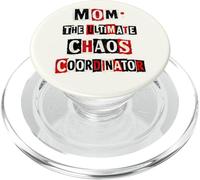 Funny Mom The Ultimate Chaos Coordinator Punk Ransom Note PopSockets PopGrip for MagSafe