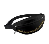 Funny Mom's Emergency Stash Do Not Open Waist Bag for Mom Travel Waist Bag Mama Gift