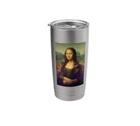 Funny Mona Lisa Irish Flag St.Patrick's Day PAPL2132 Stainless Steel Insulated Tumbler