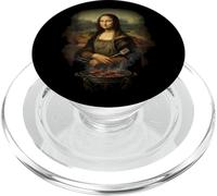 Funny Mona Lisa Pitmaster BBQ Smoker Grill Party Gift PopSockets PopGrip for MagSafe