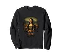 Funny Mona Lisa Pitmaster BBQ Smoker Grill Party Gift Sweatshirt