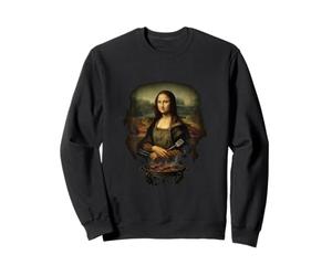 Funny Mona Lisa Pitmaster BBQ Smoker Grill Party Gift Sweatshirt