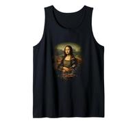 Funny Mona Lisa Pitmaster BBQ Smoker Grill Party Gift Tank Top