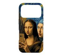 Funny Mona Lisa Selfie Art Meme Classic Parody Case for iPhone 17 Pro