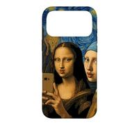 Funny Mona Lisa Selfie Art Meme Classic Parody Case for iPhone 17 Pro Max